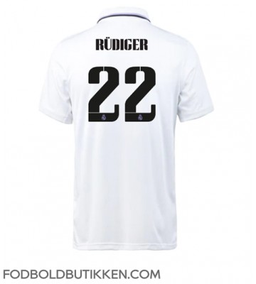 Real Madrid Antonio Rudiger #22 Hjemmebanetrøje 2022-23 Kortærmet